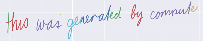 Handwriting Generator - Project Screenshot